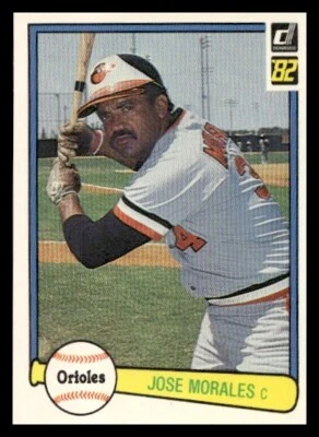 1982 Donruss #203 Jose Morales Baltimore Orioles Baseball card - Image 1 of 2