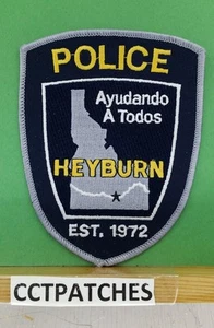 HEYBURN, IDAHO POLICE GRAY SHOULDER PATCH ID - Picture 1 of 2