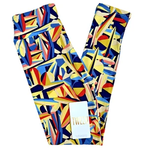 NEW Lularoe Leggings Tween (sz 00-0) Womens Girl Colorful Geometric Buttery Soft - Picture 1 of 15