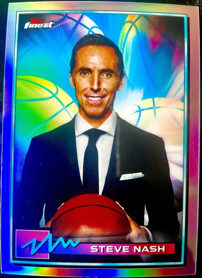 Steve Nash 2021 Topps Finest Basketball REFRACTOR #38 - Image 1 of 1