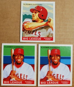 2007 Upper Deck Goudey Vladimir Guerrero Mini Green Red  #99 Baseball Card