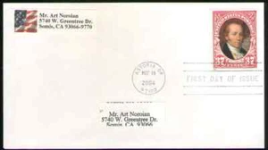 US. 3856. 37c. Clark.  Lewiss  and Clark Expedition 200th Anniv.. OR FDC. 2004  - Picture 1 of 1
