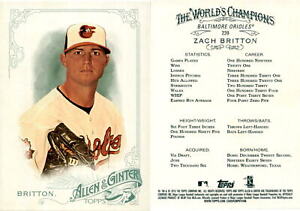 Zach Britton 2015 Topps Allen & Ginter Baseball Card 239  Baltimore Orioles