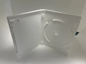 10 PCS TOP QUALITY  14MM STANDARD SINGLE DVD CASE, WHITE, MADE IN USA VIVAPSD20C - Picture 1 of 2