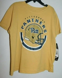 Pitt Panthers Youth Medium 5/6 T-Shirt, Gold - Picture 1 of 2