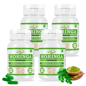 Moringa Oleifera Capsules Natural Source of Vitamins, Minerals, Wellness 240 Cap - Picture 1 of 9