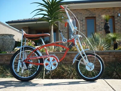 Schwinn Sunset Orange 1973 krate asiento original - cromo original - pintura original Foto 1 de 4