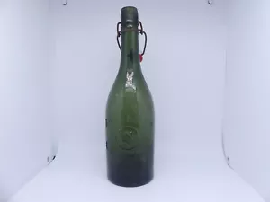Alte grüne Bierflasche Adelshoffen Schittigheim Glasflasche mit Bügelverschluss - Bild 1 von 9