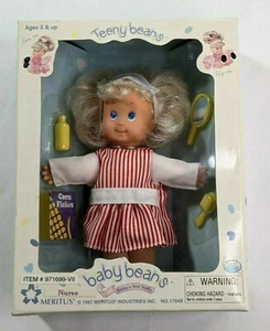 Muñeca Bebé Enfermera Teeny Beans - Con Accesorios - Meritus Vintage 1997 Nueva - Imagen 1 de 4
