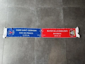 Echarpe PARIS Saint Germain PSG Bayer Leverkusen Champions League 2014 Officiel - Imagen 1 de 5