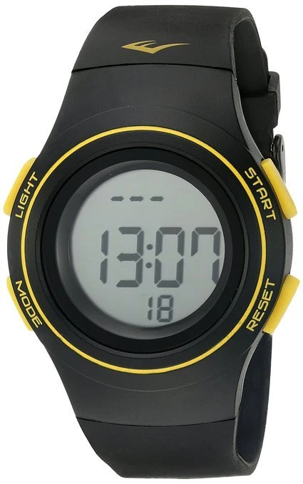 NEW NIB Everlast Women's EVWHR006BK Heart Rate Monitor Black Rubber Watch 	 - Image 1 of 1