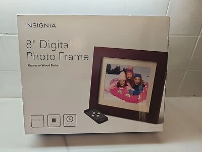 Insignia Espresso 8" Digital Photo Frame NS-DPF08WW-16 - Image 1 of 4