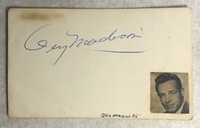 Guy Madison Signed Autographed 3x5 Card