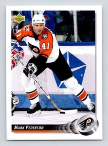 1992-93 Upper Deck Hockey  #209 Mark Pederson  Philadelphia Flyers 