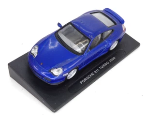 DeA Porsche 911 Turbo 2000 High Speed 1:43 BLUE Toy Car Model Collectible - Picture 1 of 11