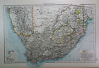 Old (11x17) 1908 Time's Atlas Map ~ South Africa ~ Free S&H ~Inv#488