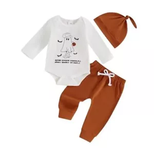 My First Halloween Baby Boy Girl Outfits Clothes Set 0 3 6 12 0-3 Months White - Picture 1 of 7