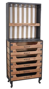 Weinschrank Werkstatt Kommode Factory Weinglashalter Barschrank Küchenschrank - Bild 1 von 6