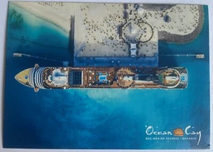 MSC DIVINA... cruise ship..post card ... aerial view docket ..Ocean Cay - Picture 1 of 1