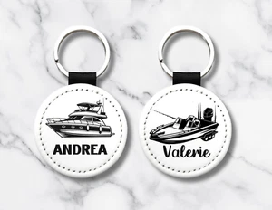 Portachiavi Barca Personalizzato con Nome - 9 Stili di Barca, Disegni Yacht e Pesca - Foto 1 di 17