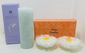 AVON Candle Bougies Flower of the Month December Narcissus + 2 Daisy Candles NEW - Picture 1 of 3