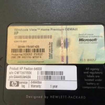 HP PAVILLION DV6448SE 2GB RAM 160GB HDD 1.8GHZ WEBCAM $45.00 PRICE IS NEGOTIABLE - Image 1 of 4