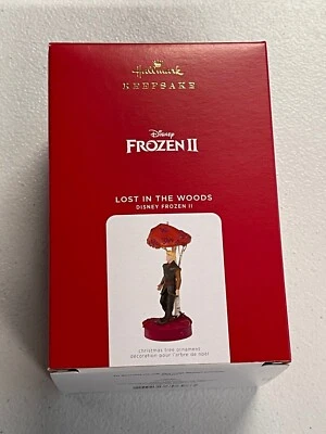 HALLMARK DISNEY MAGIC ORNAMENT 2021 FROZEN II "LOST IN THE WOODS" W/ SOUND NEW - Image 1 of 2