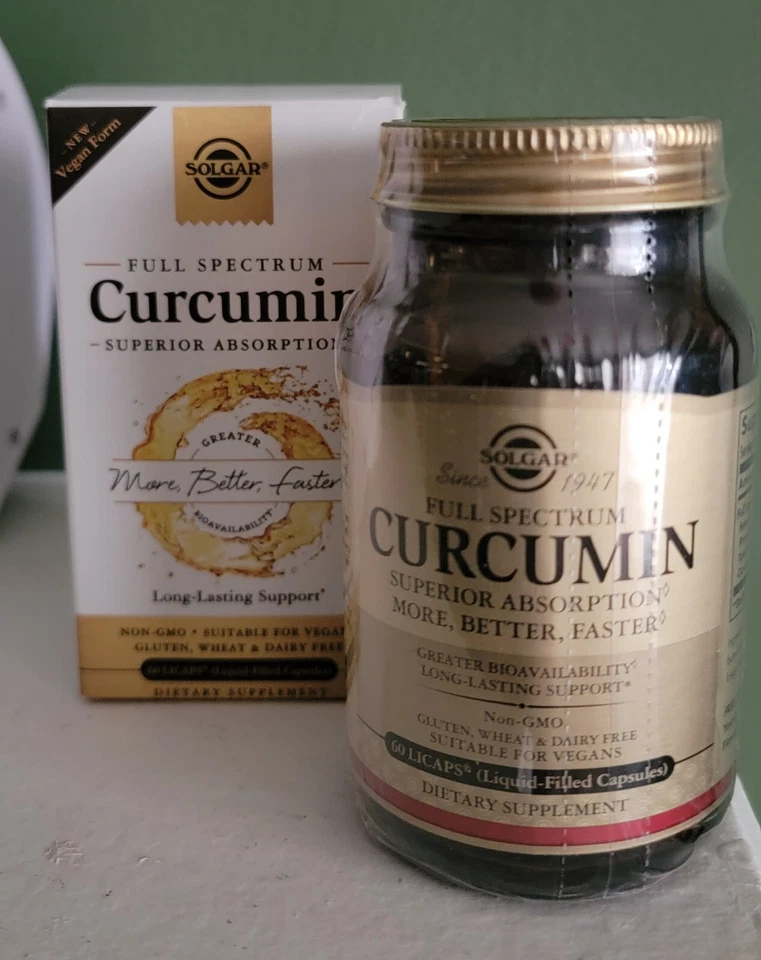 Solgar, Espectro Completo, CURCUMINA, 60 Lig Cápsulas Blandas, 8/2026 ¡Envío Gratis! Foto 1 de 1
