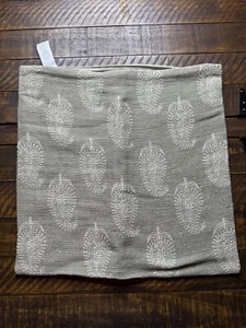 Pottery Barn Keely Pillow Cover 20” Eucalyptus NWOT - Picture 1 of 2