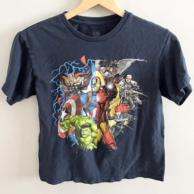 Marvel Super Hero Characters Blue T-Shirt Boy’s M - Image 1 of 4