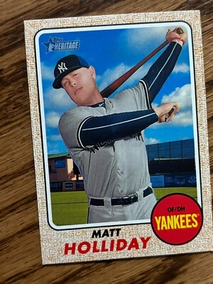 2017 Topps Heritage #330 Matt Holliday - New York Yankees - Image 1 of 2