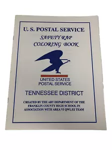 US Postal Service Coloring Book Safety Rap RARE Tennessee District Franklin Co. - Picture 1 of 5