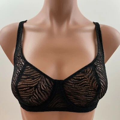 Victoria's Secret Very Sexy Underwire Unlined Balconet Bra - Black - 36B - NWT - Image 1 of 4