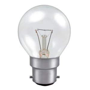 Golf Ball Bulb 45mm Round 240V 40W B22D Clear - Picture 1 of 1
