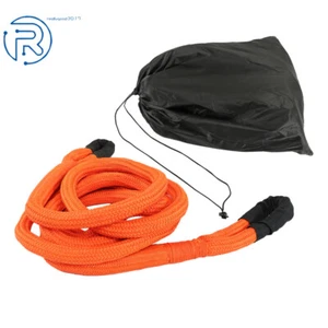 Correa de remolque naranja de 1" x 20' de recuperación cinética para camión 48000 libras - Imagen 1 de 11