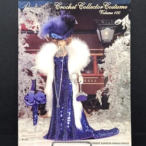 Paradise Publications 1911 Orient Express Dinner Dress Crochet Collector Costume - Picture 1 of 2