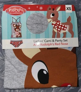 Conjunto de camiseta sin mangas y bragas hipster Rudolph para mujer falta nariz roja talla XS - Imagen 1 de 3