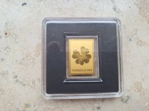 Mini Barren Gold 999 ++ Kleeblatt ++ - Bild 1 von 2