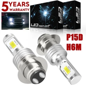 100W Headlights For Yamaha Grizzly 660, 400, 450, 350, 125 Super White Led Bulbs - Picture 1 of 17