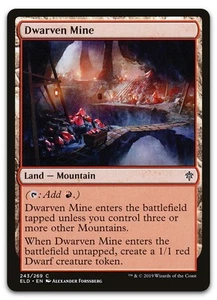 Dwarven Mine #243 (Nuevo) Throne of Eldraine ELD Magic The Gathering - Imagen 1 de 2