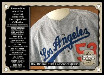 Camiseta Don Drysdale 1968 L.A. Dodgers forma de entrada Dodgers - Imagem 1 de 2