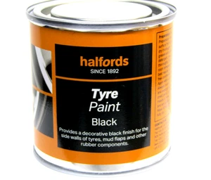 Halfords 250ml Reifenlack schwarz, Schmutzfänger bis zu 50% RABATT - Bild 1 von 2