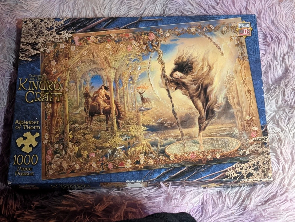 Rompecabezas artesanal Master Pieces Kinuro 1000 piezas alfabeto de espinas completo Foto 1 de 2
