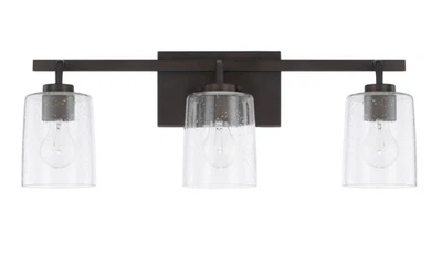 Capital Lighting 128531-449 Greyson 3 luces 25" W tocador de baño luz bronce Foto 1 de 4