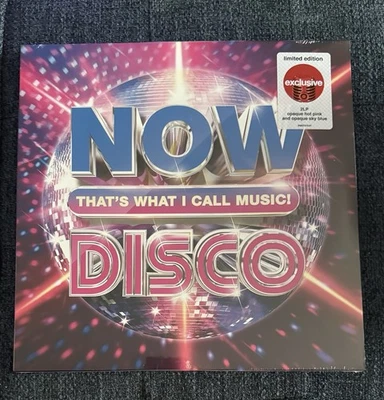 VARIOUS Now That’s What I Call Music DISCO 2 LP PINK & BLUE Colored Vinyl SEALED - Image 1 of 2