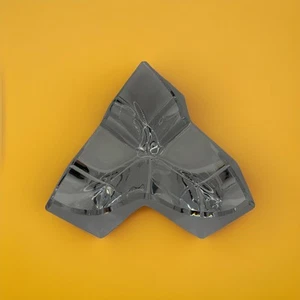 Daum France Kristall Dreifach Würfel Geometrische Skulptur Schale - Signiert - Bild 1 von 10