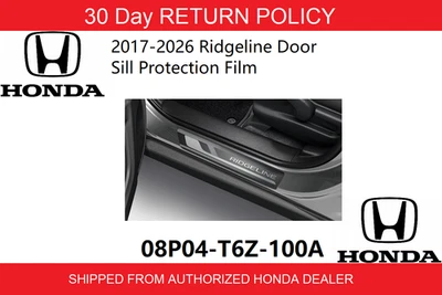 🔥2017-2026 Genuine Honda Ridgeline Door Sill Protection Film 08P04-T6Z-100A 🔥 Foto 1 de 2