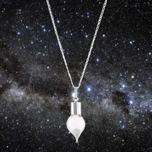 Real moon dust spacerock meteorite necklace - celestial jewellery certificated - Picture 1 of 5