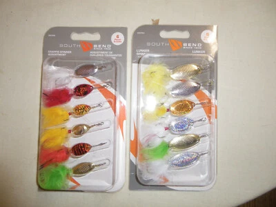 2)South Bend Spinner Assortments 1)Crappie and 1)Lunker 6 Spinners Each Pack - Image 1 of 4