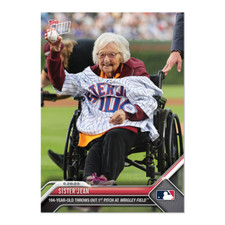 Loyola Chicago Sister Jean 1st Pitch At Wrigley 104 2023 MLB TOPPS NOW Card #779